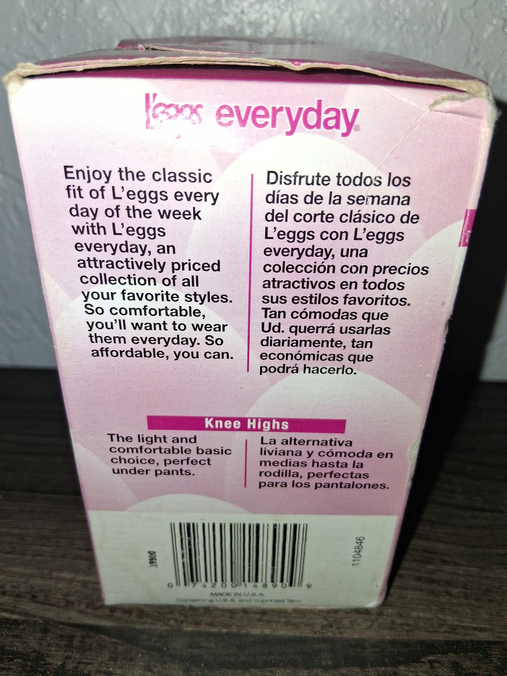 Vintage L'eggs Everyday Knee Highs 10 Pair Box One Size Suntan Reinforced Toe - Picture 5 of 6